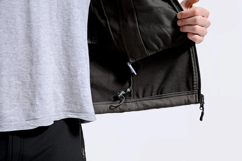 2018 Autumn Winter Men Jacket Tactical Windbreaker Camo Coat Waterproof Polar Warm Soft shell jackets Army Fleece Outwear Hooded | Мужская