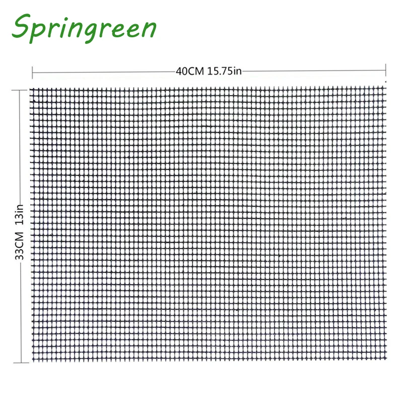Springreen 40*30 см антипригарный гриль для барбекю сетчатый лист коврик овощей на гриле