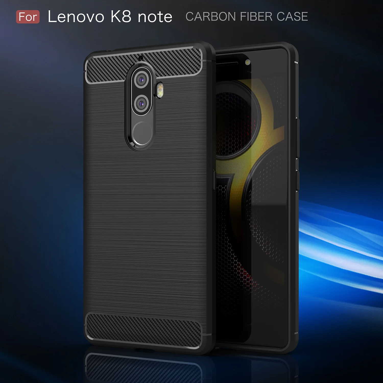 Чехол hatoly Lenovo K8 Note чехол в деловом стиле мягкий силиконовый резиновый для