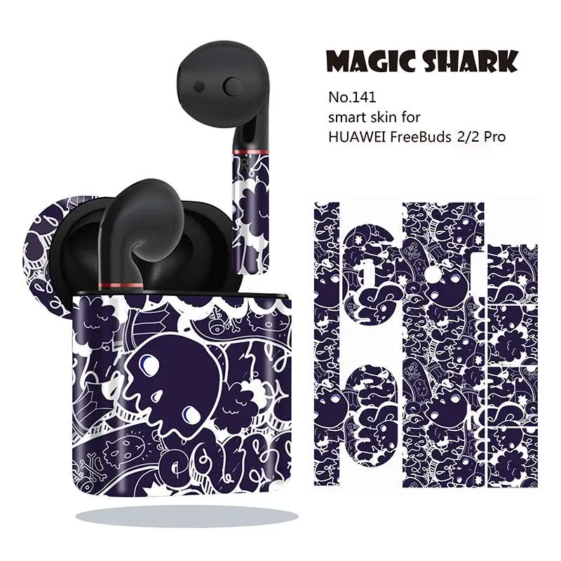 Magic Shark Fashion граффити череп Водонепроницаемый ПВХ без выцветания чехол наклейка