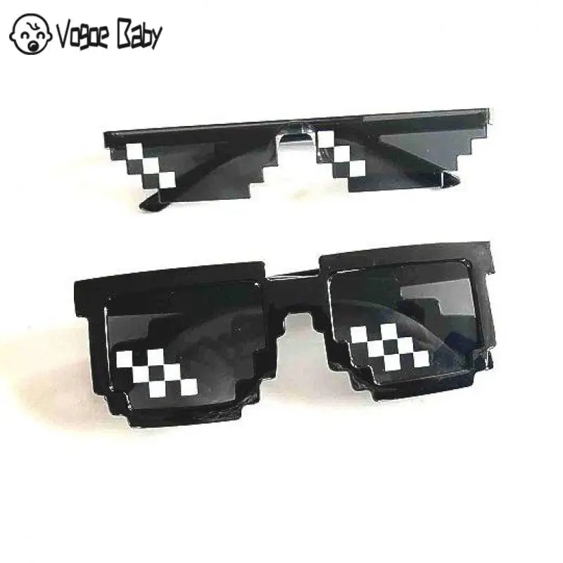 Мозаичные солнцезащитные очки шуточная игрушка Thug Life Deal With It пиксельные женские