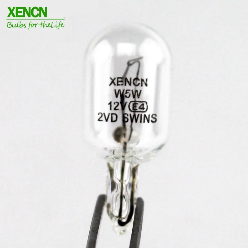 XENCN T10 W5W 12V5W W2.1* 9.5d внутренний светильник, приборная панель, предупреждающий индикатор, лампы, автомобильный светильник, источник, 10 шт