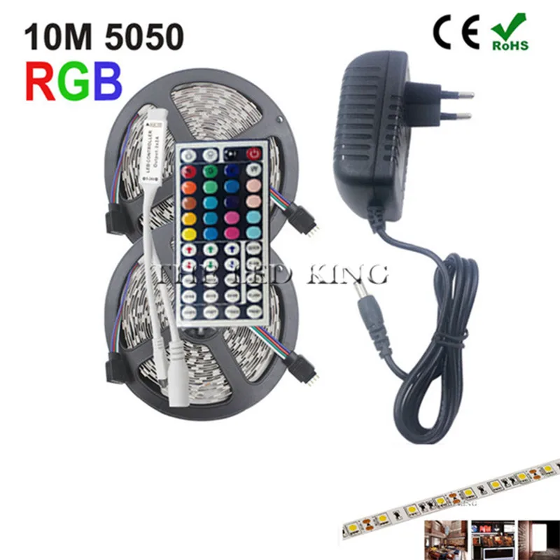 Водонепроницаемая светодиодная лента 5050 RGB 12 В постоянного тока 5 м RGBW RGBWW гибкая с