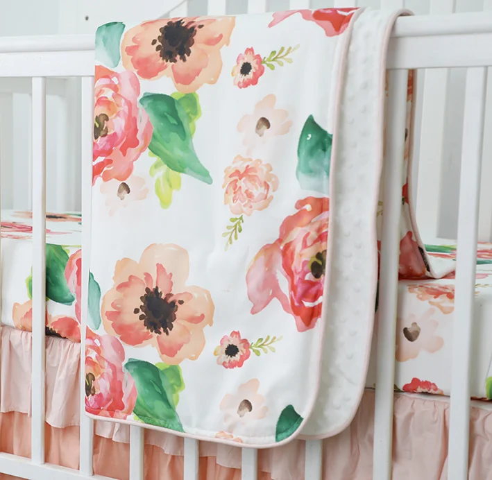 

Sahaler Boho детское одеяло для новорожденных, Пеленальное Одеяло, стеганое одеяло для детской кроватки, одеяло 34*42 дюйма (коралл)
