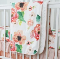 sahaler boho baby blanket baby newborn swaddle wrap crib comforter quilt 3442 inches coral