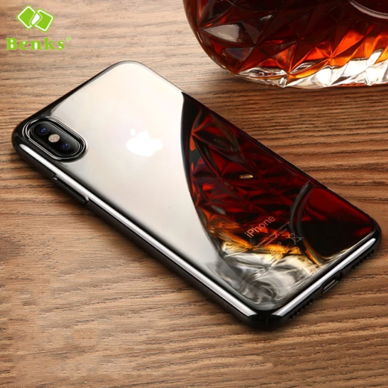 Benks для iPhone X чехол ультра тонкий магический гальванический серии Жесткий ПК