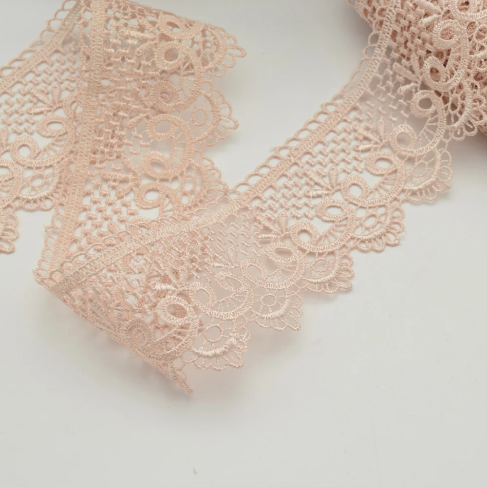 14 ярдов пастельный розовый цвет искусственное шитье для рукоделия 6 см|lace trim|venise