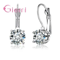 fashion 925 sterling silver women earring jewelry pretty gifts for ladies birthday anniversary shiny cz accessories