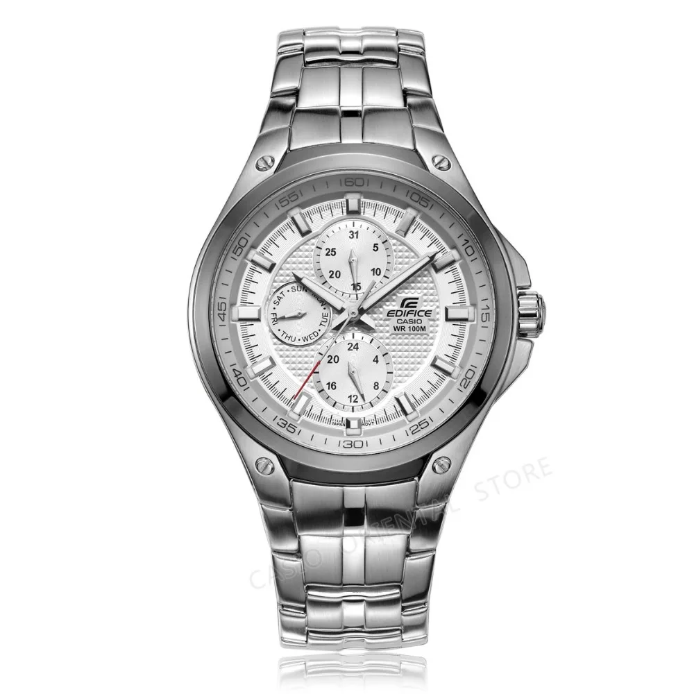 Мужские наручные часы Casio Edifice Модные Кварцевые водонепроницаемые с полностью