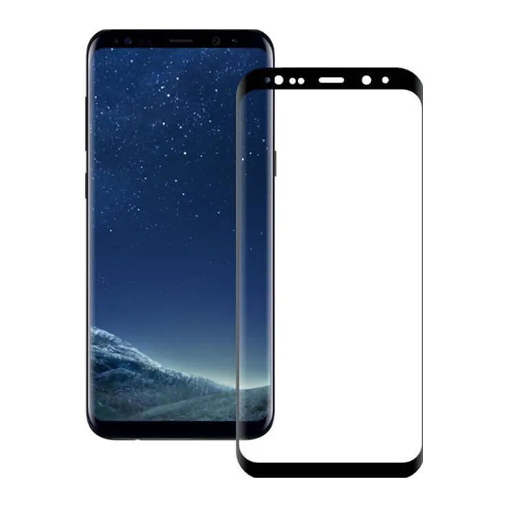 AINY New Full Cover Glue 3D Curved Case for Samsung Galaxy S8 S8+ Plus Friendly Gorilla Tempered Glass Screen Protector | Мобильные
