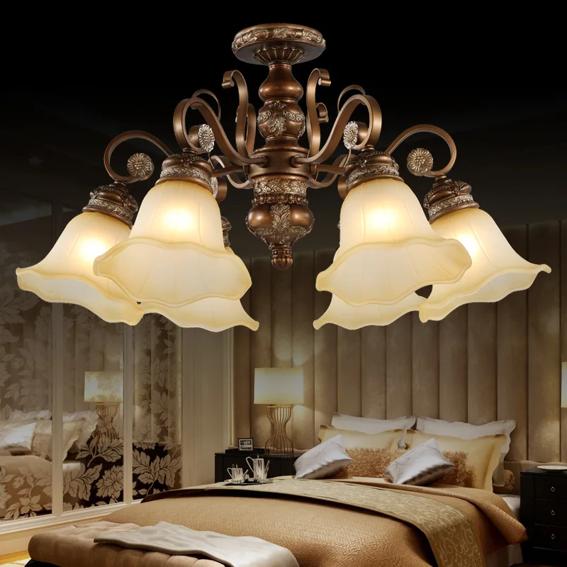 Классический полимерный люстра светильник Европейский Стиль Люстра ing гостиная