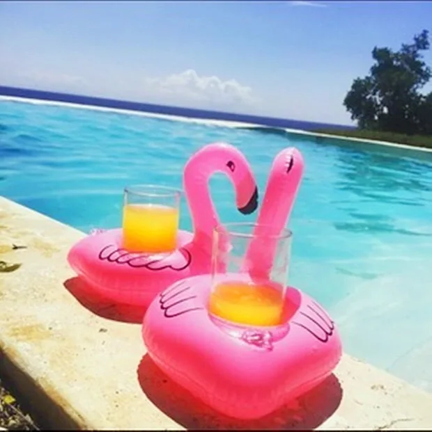 2 шт./лот летние вечерние украшения птичка фламинго розовая птица AquaticToys надувная