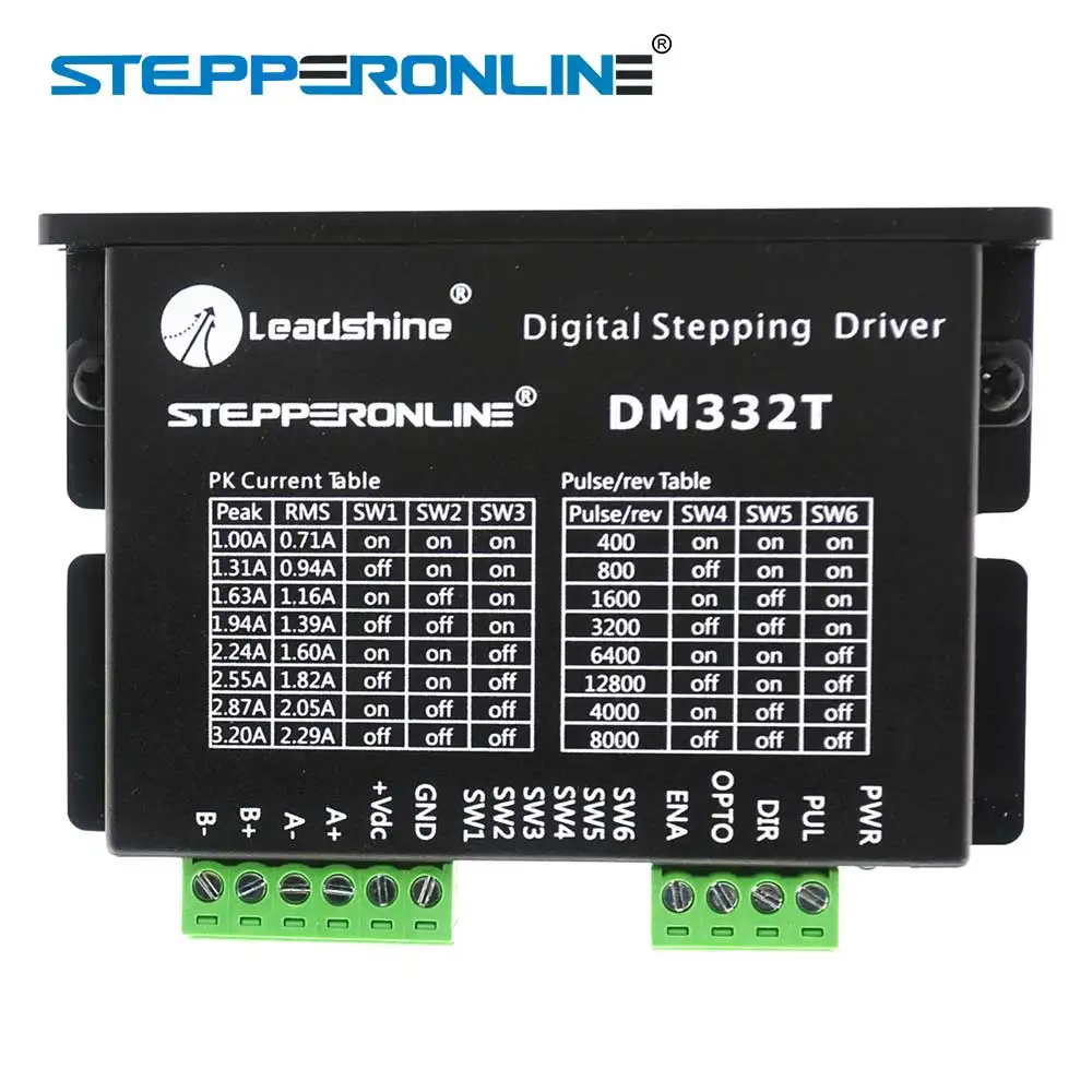 Driver Digital do Motor de Passo 1.0-a 1030vdc para Nema 17 23 Motor de Passo Dm332t Acionador do motor