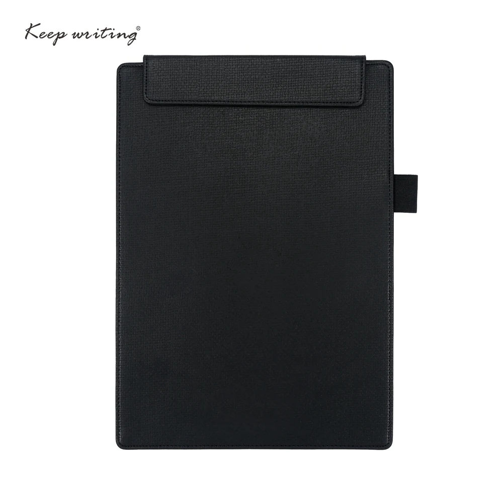 

A4 Writing Pads Clipboard faux leather PU Drawing Pads Floder Office School Supplies High End Signature Book LOGO Customized