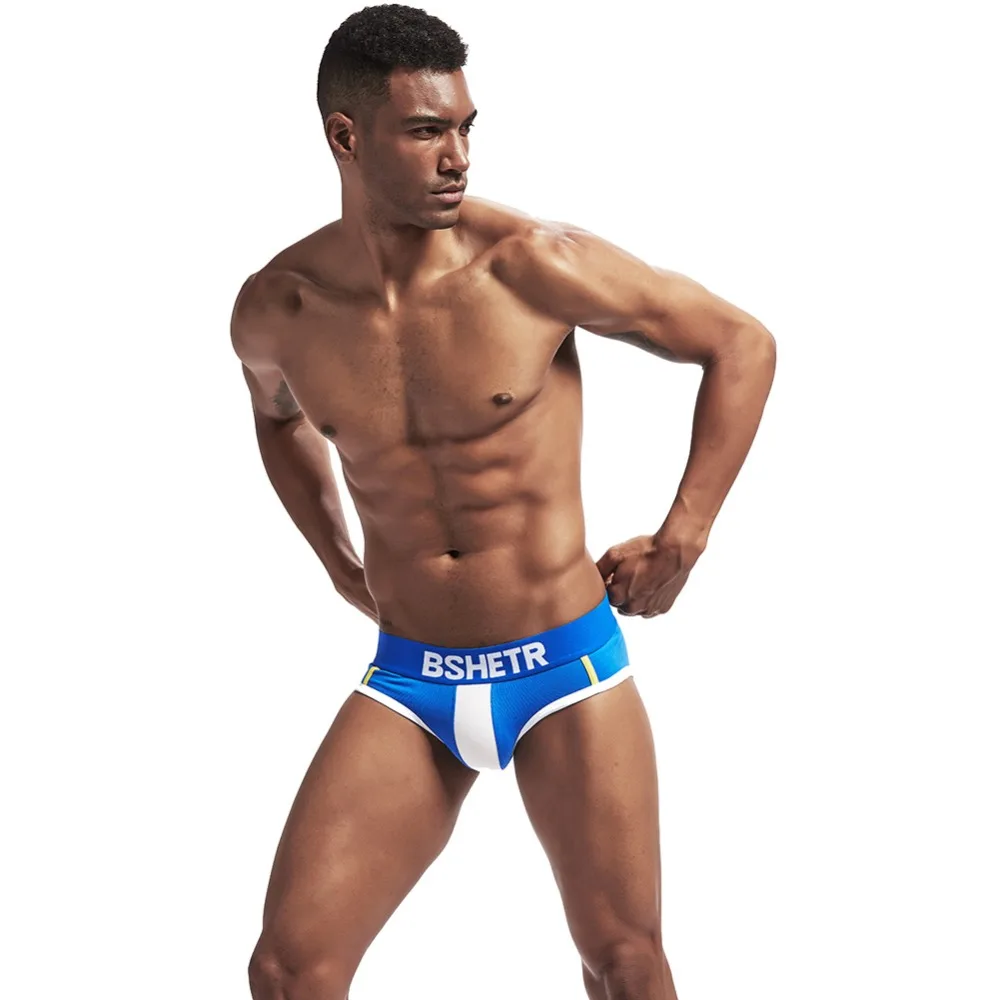 4 Pcs/lot BSHETR Brand Soft Briefs Fashion Underwear Men Cotton Male Panties Slip Cueca Gay Underpants Comfortable Pants |