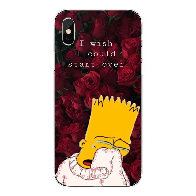 Soft TPU Simpson Homer J. Simpson Силиконовый мягкий прозрачный чехол для телефона iPhone X XS MAX XR 6 6s 7 8 plus SE 5S 5 Барт Симпсон задняя крышка чехол - Цвет: Soft TPU Simpson