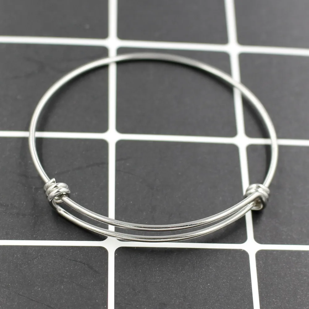 

1.8mm Thick Stainless Steel Bangle Bracelet Cuff Bracelet 55mm 60mm 65mm Expandable Wrist Bangle Bracelet Wholesale 50pcs