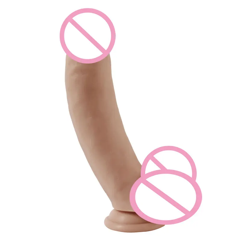 Большой фаллоимитатор для отважных мужчин с яичницей и сильной присоской