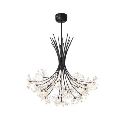 

Nordic Loft Art Dandelion Crystal Chandelier Modern Warm Bedroom Restaurant Living Room Cafe G4 Led Hanging Light Fixtures