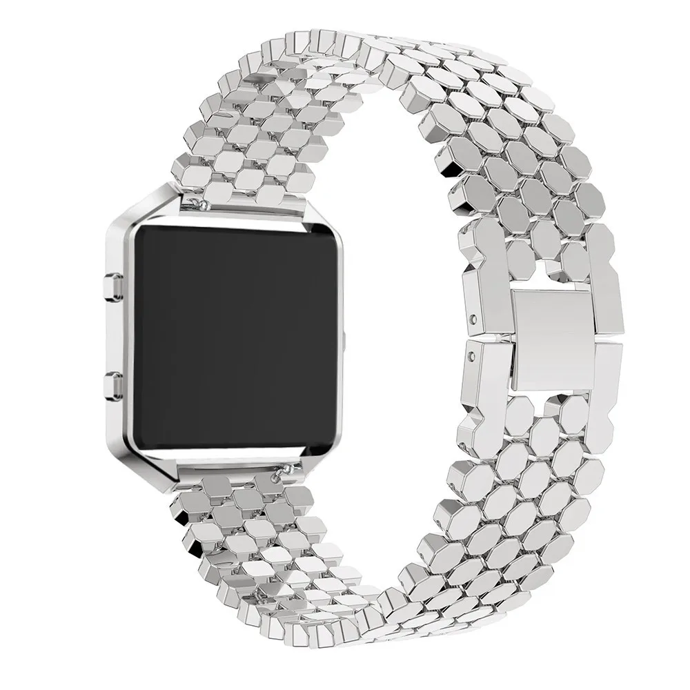 Повязка с кристаллом из нержавеющей стали для Fitbit Blaze Смарт сменный ремешок для часов Ремешок для Fitbit Blaze браслет аксессуары для часов