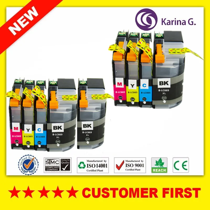 Совместимый чернильный картридж для принтера Brother LC669 LC665 подходит MFC-J2320 MFC-J2720 |