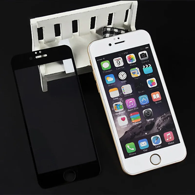 Защитное стекло на экран с рамкой для смартфонов Apple iPhone 5-10 SE закаленное