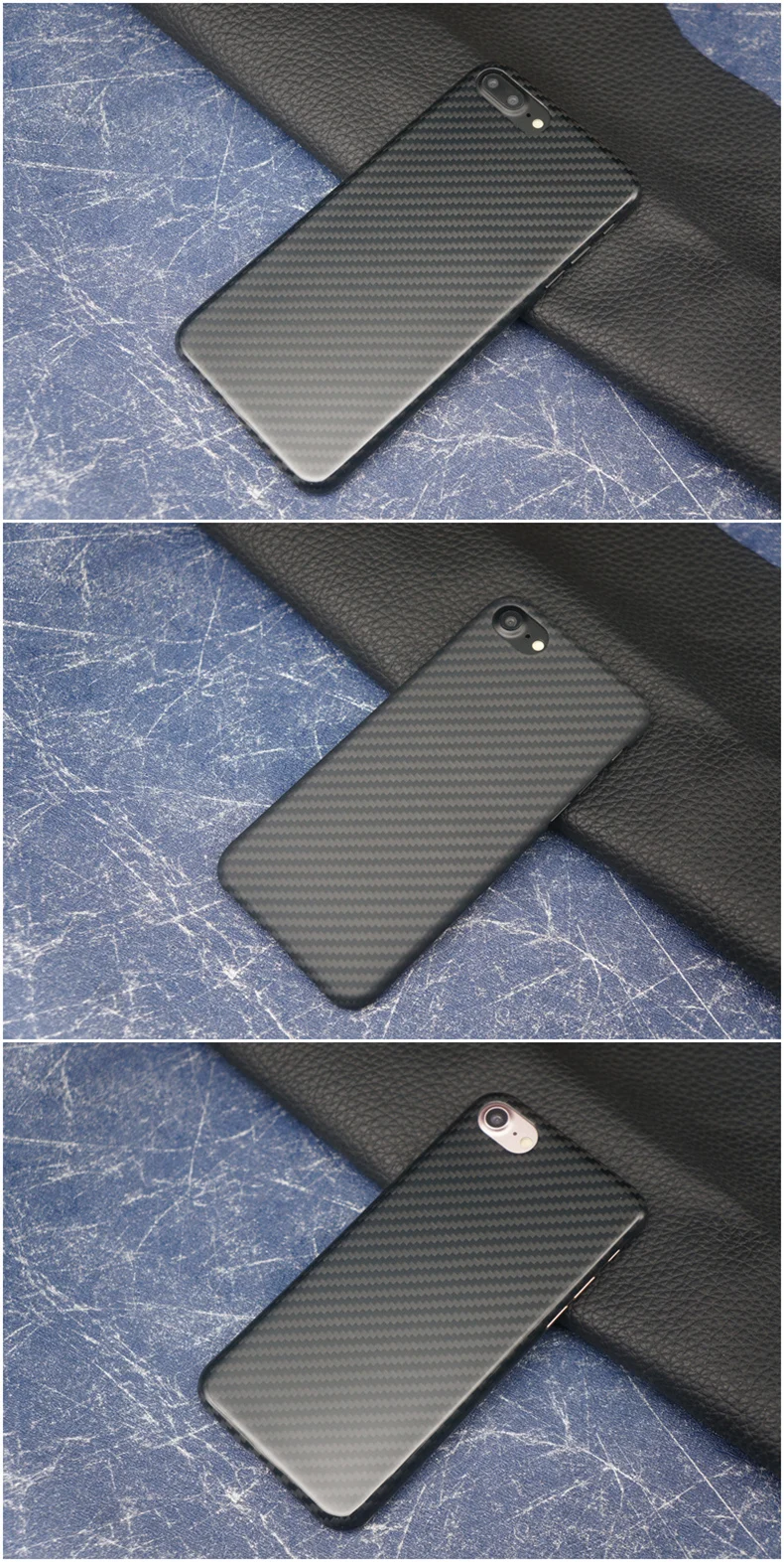 Ультра тонкий чехол из настоящего углеродного волокна для iPhone 7 8 plus, чехол, чехол s