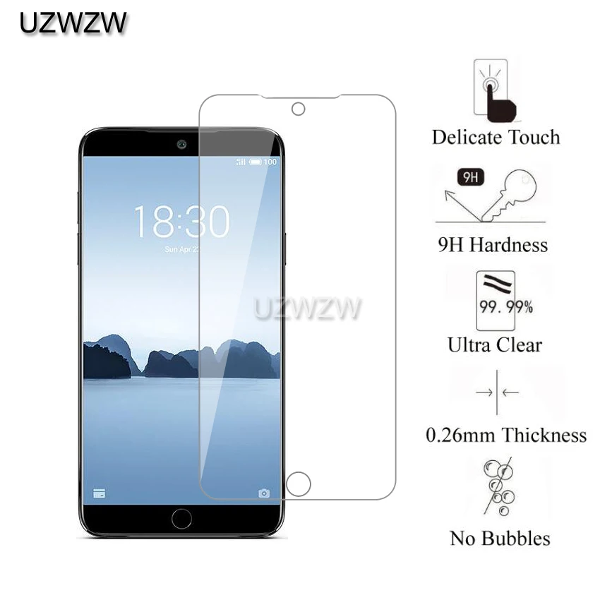 2 шт для Meizu 15 lite 9H Закаленное стекло Защитная пленка, стекло для Meizu 15 lite