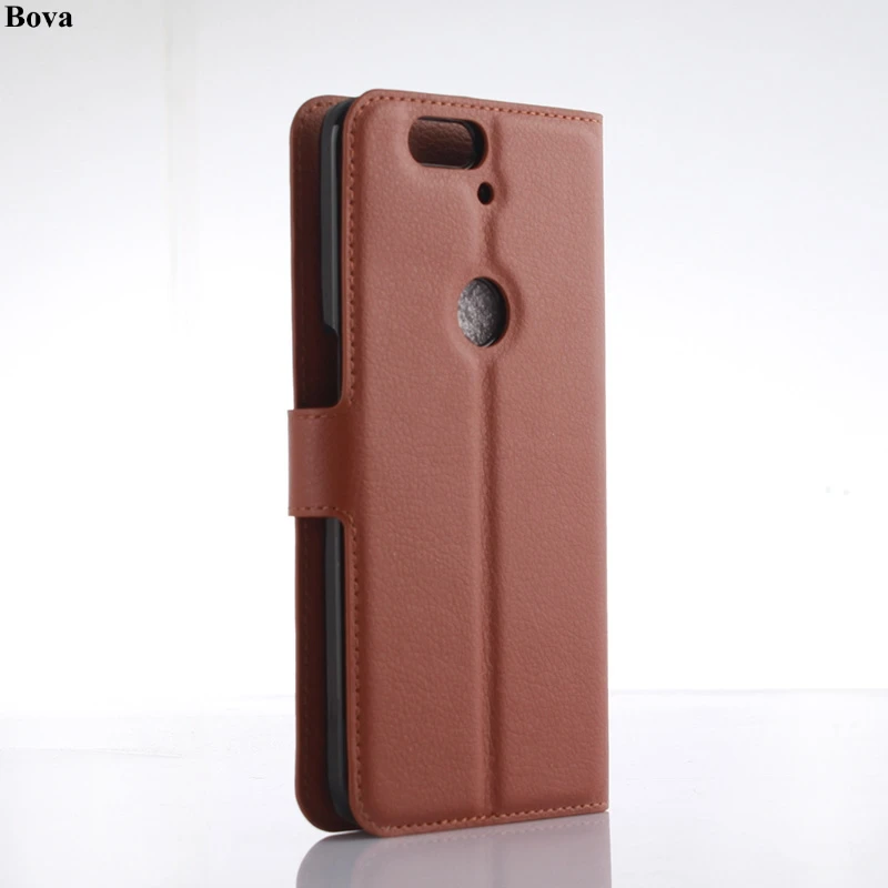 Кожаный флип чехол в стиле ретро для Huawei Nexus 6P защитный с отделениями денег