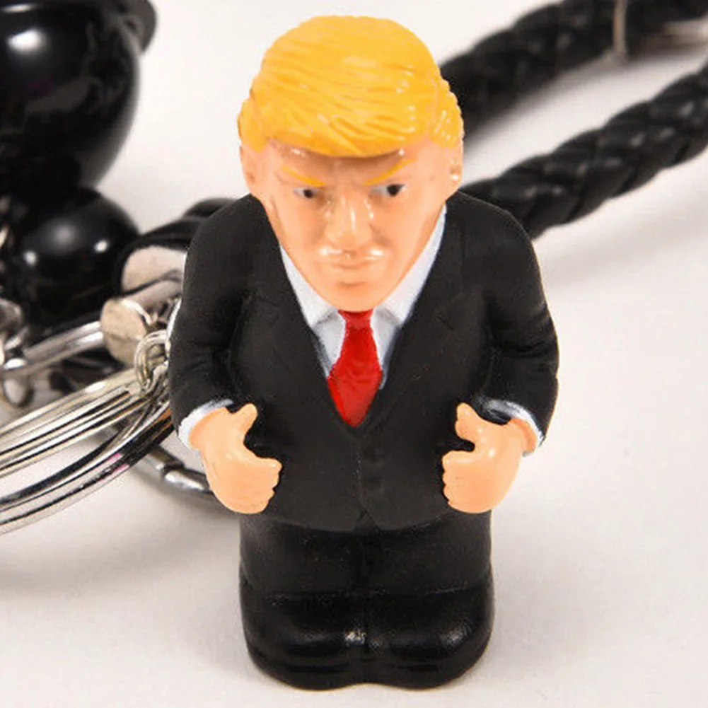 Брелок для ключей с подвеской в виде автомобиля Дональд Трамп забавная