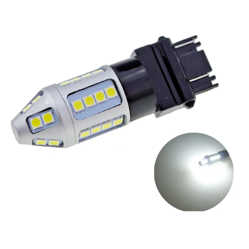 Keyecu 2x12V 3156 6000K 30SMD 3030 Белый супер яркий противотуманный светильник дневной ходовой