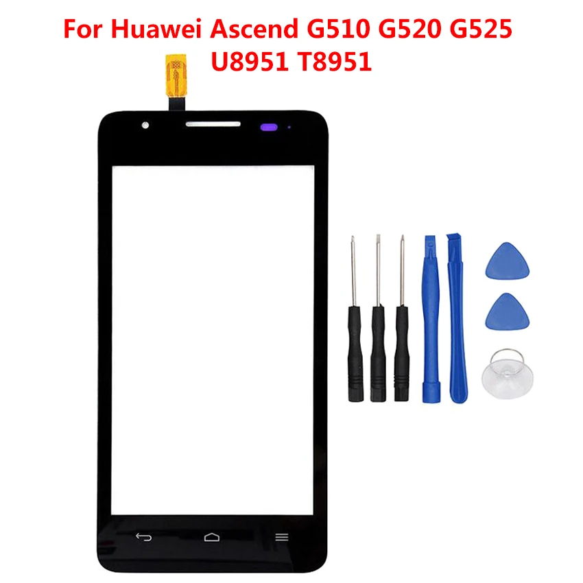 Zerosky для Huawei Ascend G510 G520 G525 U8951 T8951 Сенсорная панель дигитайзер Переднее стекло
