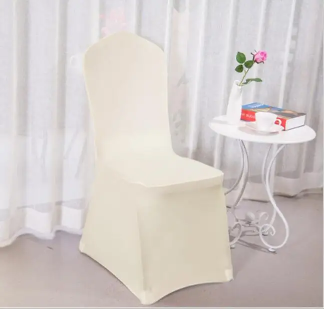 light White Чехол для свадебного стула спандекс стрейч эластичные Чехлы стрейч чехлы на стулья для Свадебная вечеринка для торжеств отель, открытый - Цвет: light White