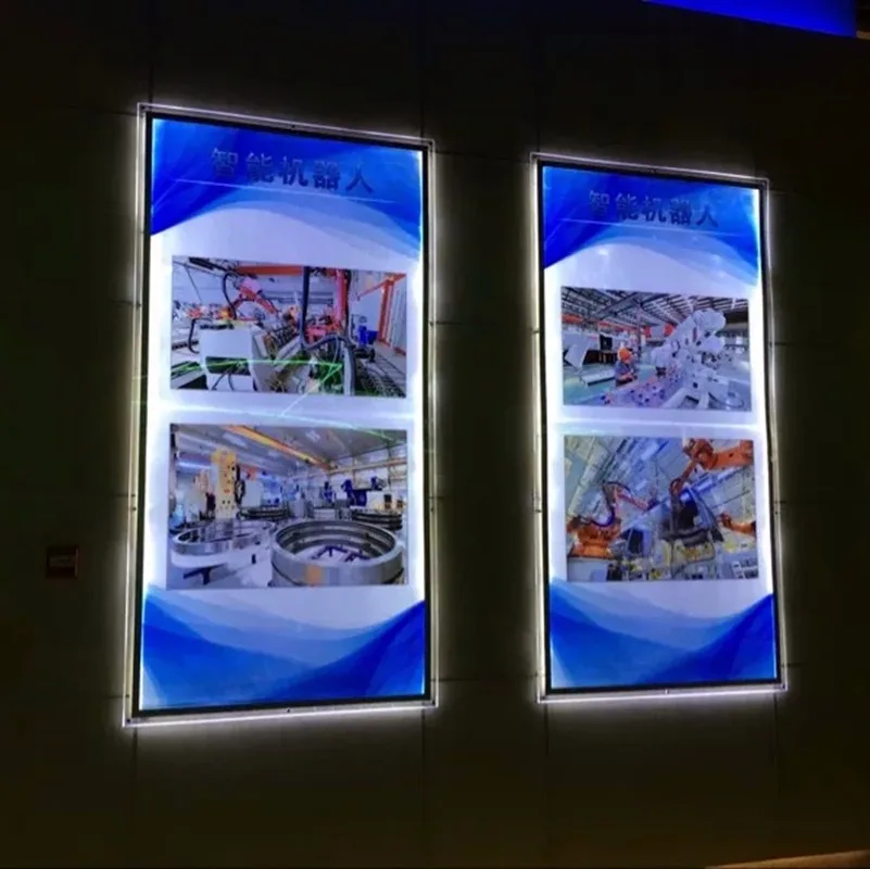 Ультратонкая акриловая рамка для плаката настенный светодиодный светильник с