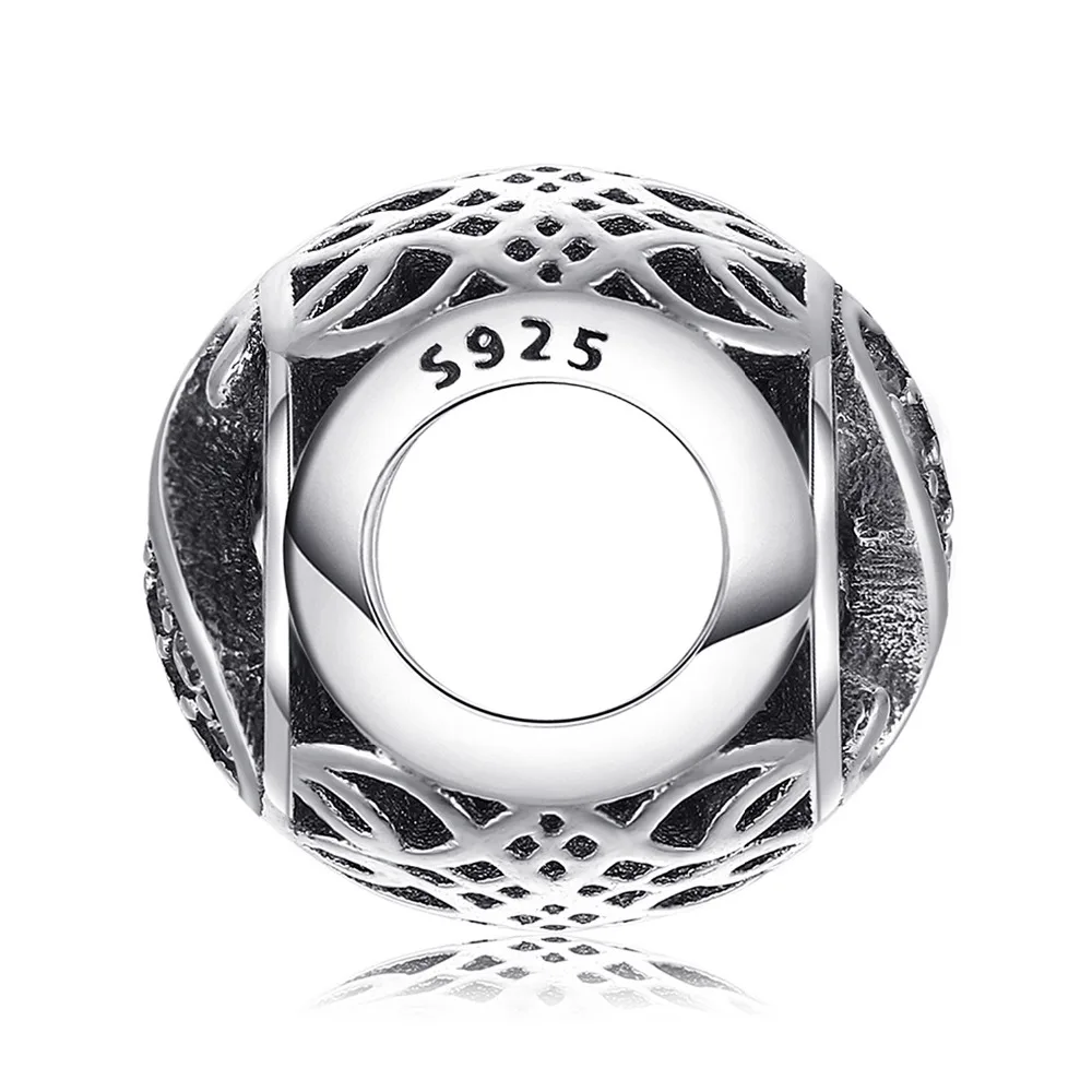 Jewelrypalace стерлингового серебра 925 буквой S жемчужный бисер Подвески Fit Браслеты