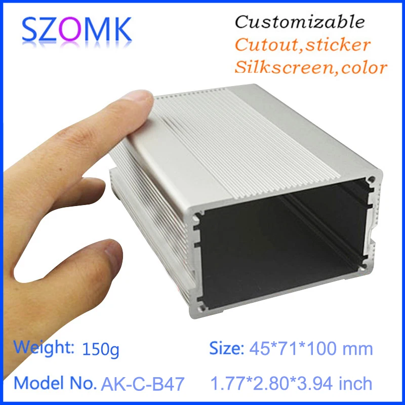 Алюминиевый корпус szomk 1 шт. 45*71*100 мм электрическая распределительная коробка