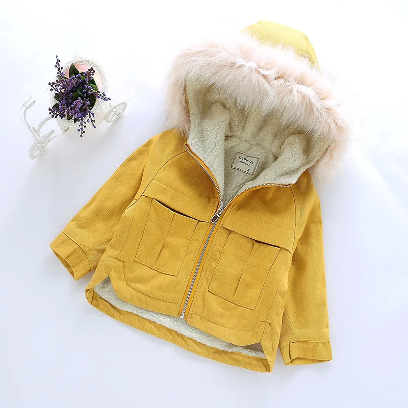 Hot sell 1-7T girls coats and jackets 2018 autumn winter Korean hooded coat thick cotton warmer kids | Детская одежда и обувь