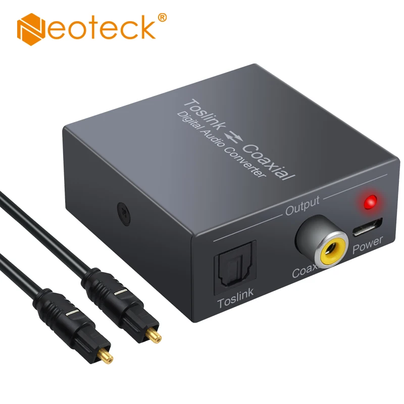Neoteck Цифровой аудио конвертер оптический в коаксиальный а также Коаксиально