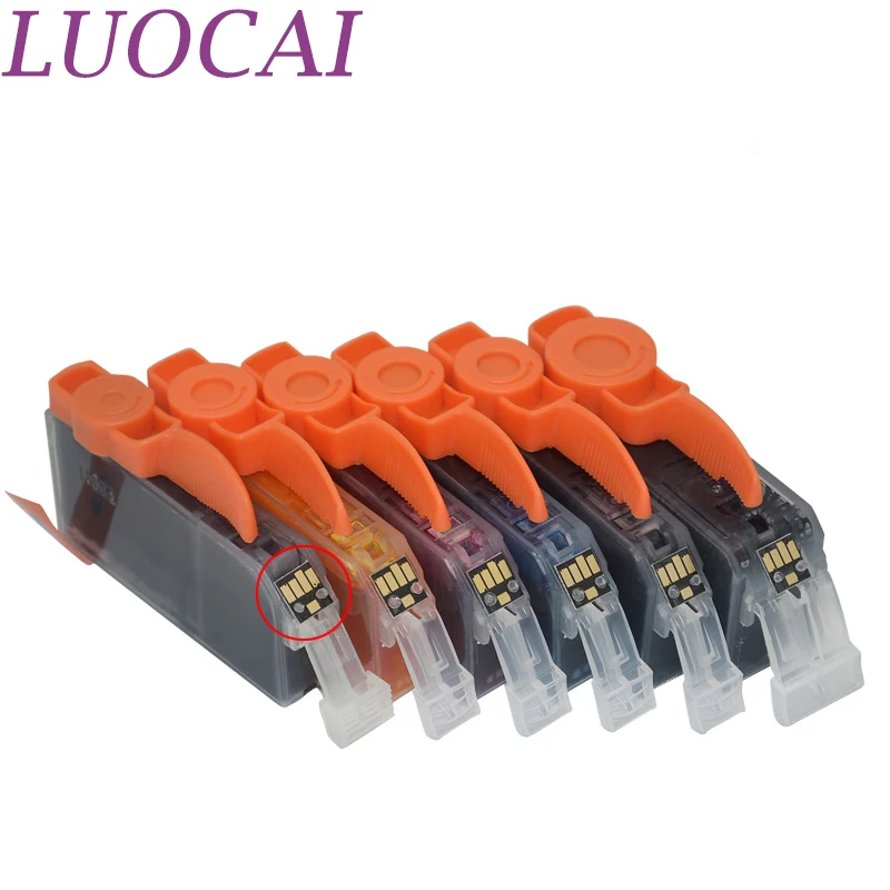 Чернильные картриджи LuoCai совместимые с Canon PGI 525 pgi525 PIXMA IP4850 IP4950 IX6550 MG5150 MG5250 MG5350
