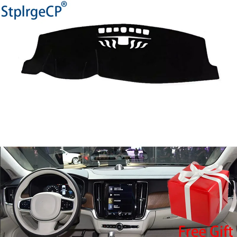 

for volvo S90 T4 T5 T8 2013 2014-2019 dashboard mat Protective pad Shade Cushion Pad interior sticker car styling accessories