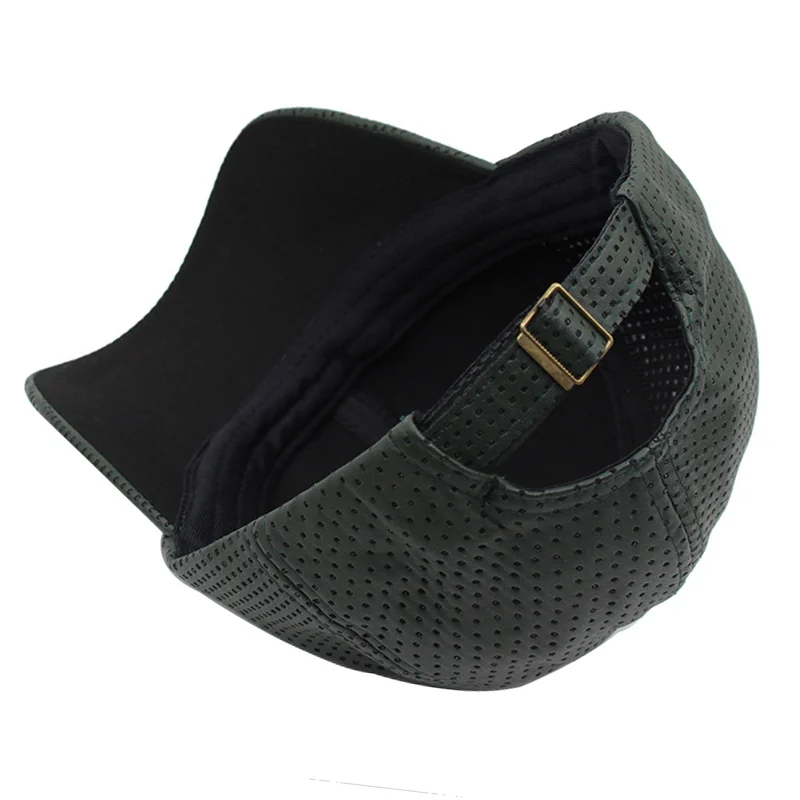 Кепка AETRUE кожаная для мужчин и женщин бейсболка брендовая регулируемая в стиле