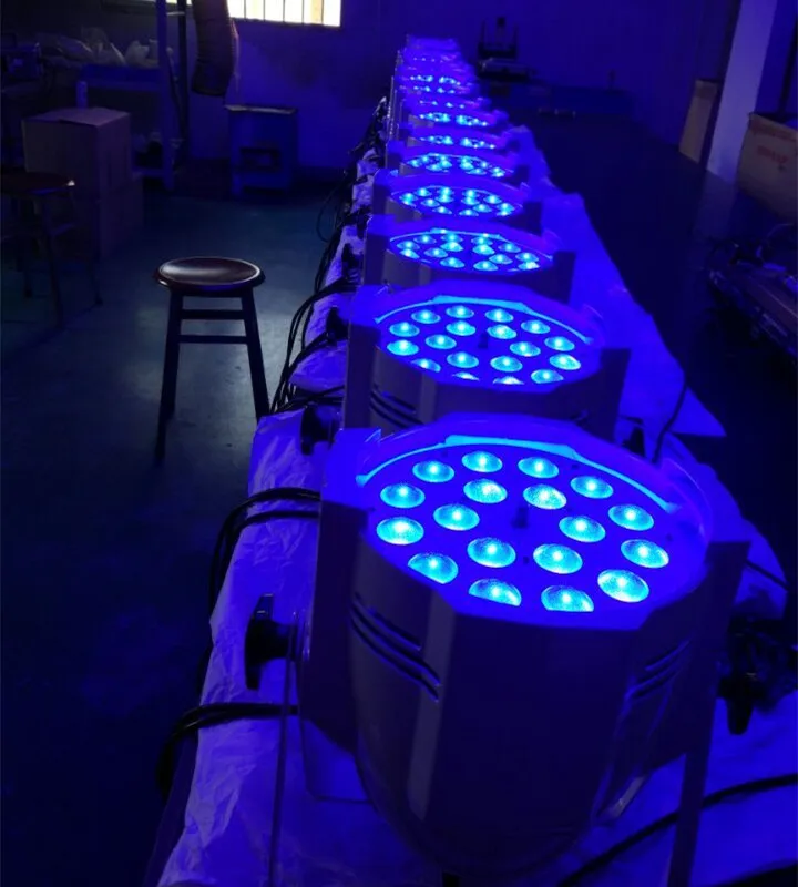18x18 Вт zoom par lumiere dmx lumiares dj 64 rgbwa uv 6 в 1 led pour party disco | Лампы и освещение
