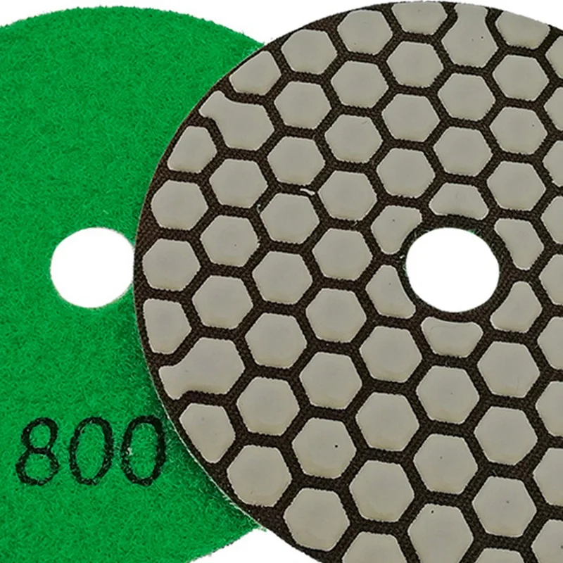 6Pcs 4 Inch /100Mm Grit #800 Diamond Flexible Dry Polishing Pad Stone Granite Marble Sanding Disc Resin Bond Polisher | Инструменты