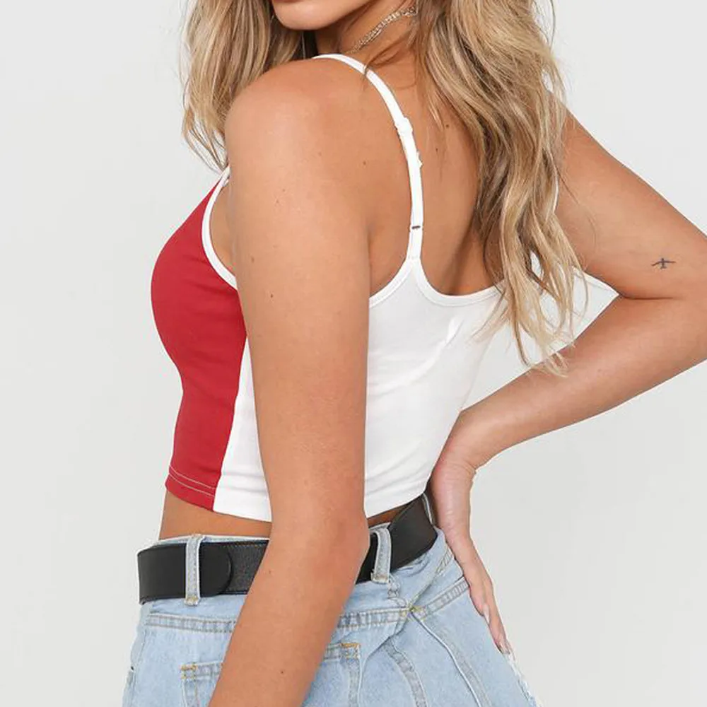 Сексуальный Женский Повседневный жилет на молнии без рукавов с ремешками топы