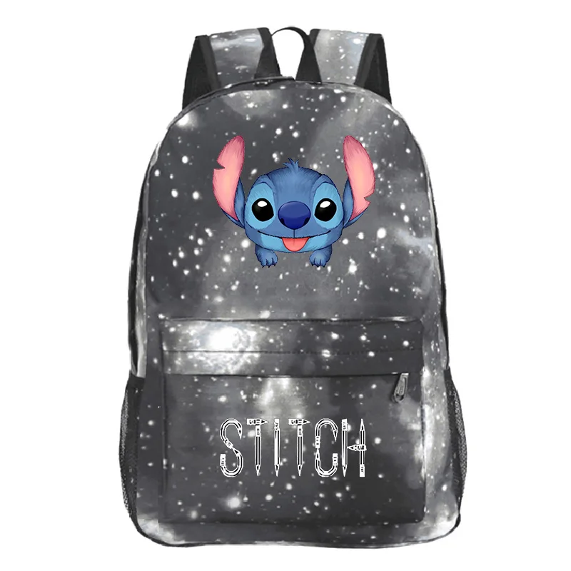 Stitch Men Women Boys Girls Laptop Bags Students Back to School Gift Backpack Fashion Beautiful Popular Pattern Travel Rucksack - Цвет: 7