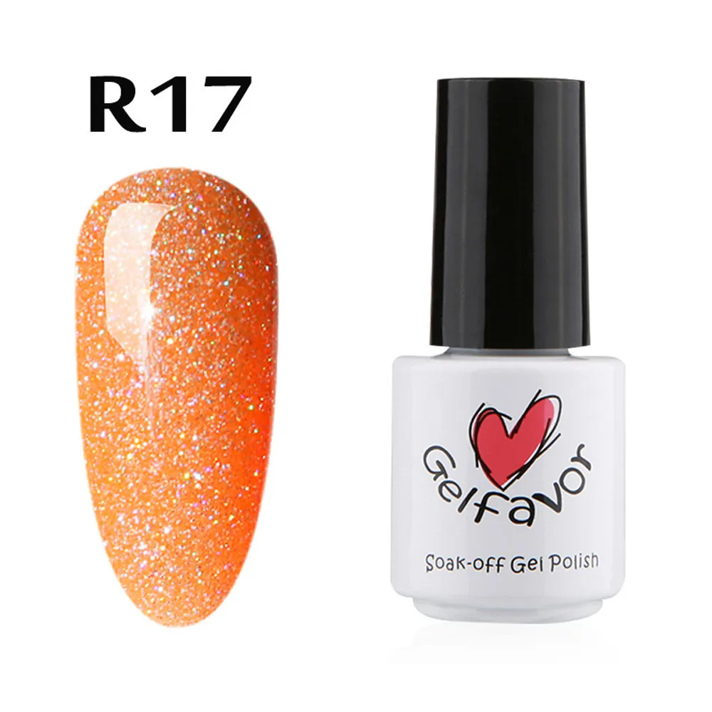 Новый Лучший 14 цветов NailGel favor7ML хамелео Декоративный Лак для ногтей Гель лак УФ