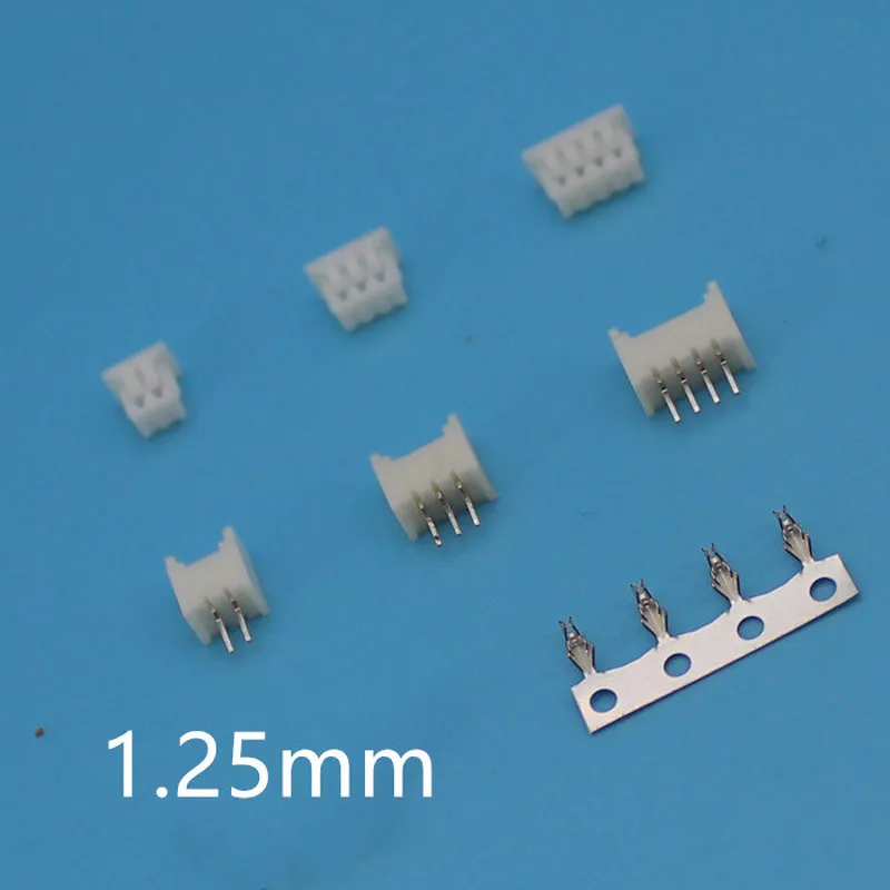 20 комплектов Micro JST 1 25 мм флейта 2/3/4/5/6/7/8P прямой контактный разъем мама