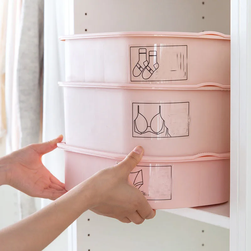 Пластиковый ящик для хранения галстуков бюстгальтеров нижнего белья носков