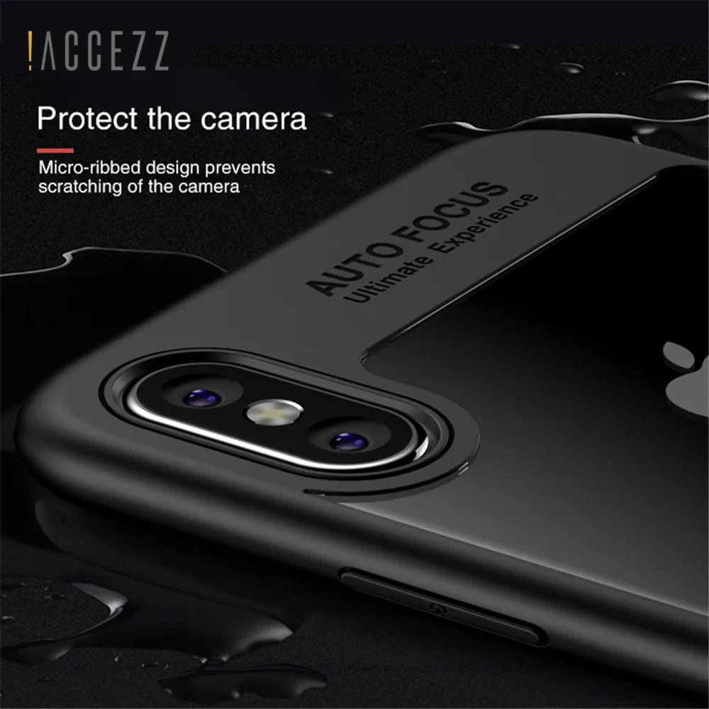 ! Роскошный мягкий силиконовый чехол ACCEZZ из ТПУ для Iphone X 8 7 6 6S Plus ультратонкий