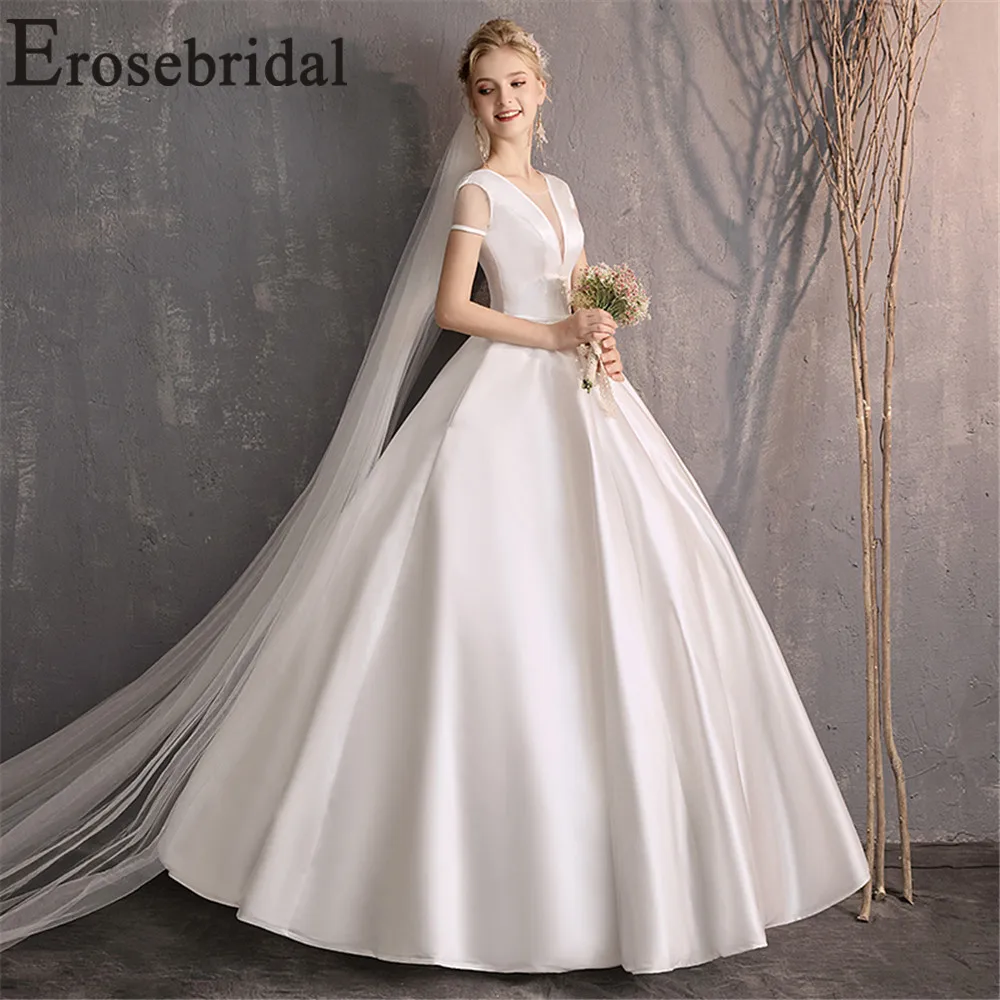 Erosebridal Новое поступление винтажное вечернее платье 2019 белые вечерние платья с